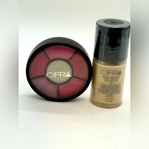 Ofra Absolute Cover Silk Peptide Foundation #01 & Rainbow Lips Pink Lady New